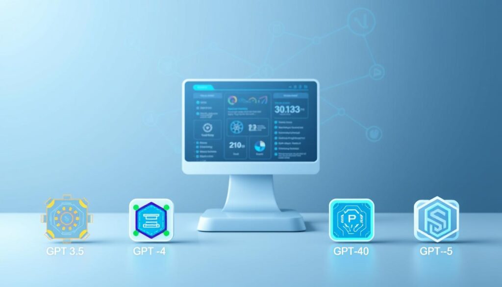 Vergleich GPT-3.5, GPT-4, GPT-4o und GPT-5 Versionen