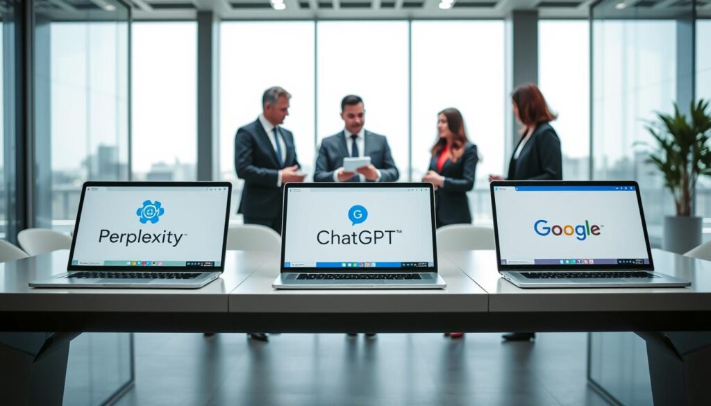Vergleich KI-Recherche Tools Perplexity ChatGPT Google Gemini