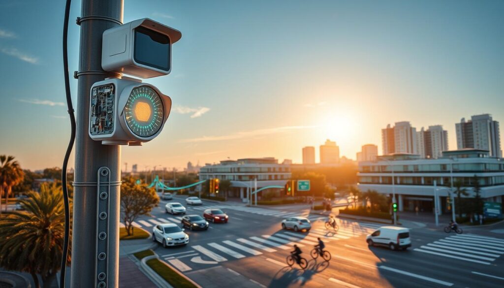 Verkehrssensoren und Datenerfassung in intelligenten Städten