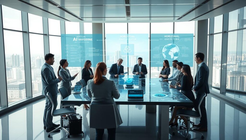 Vertikale und horizontale KI-Lösungen im Unternehmenseinsatz Vertikale und horizontale KI-Lösungen im Unternehmenseinsatz