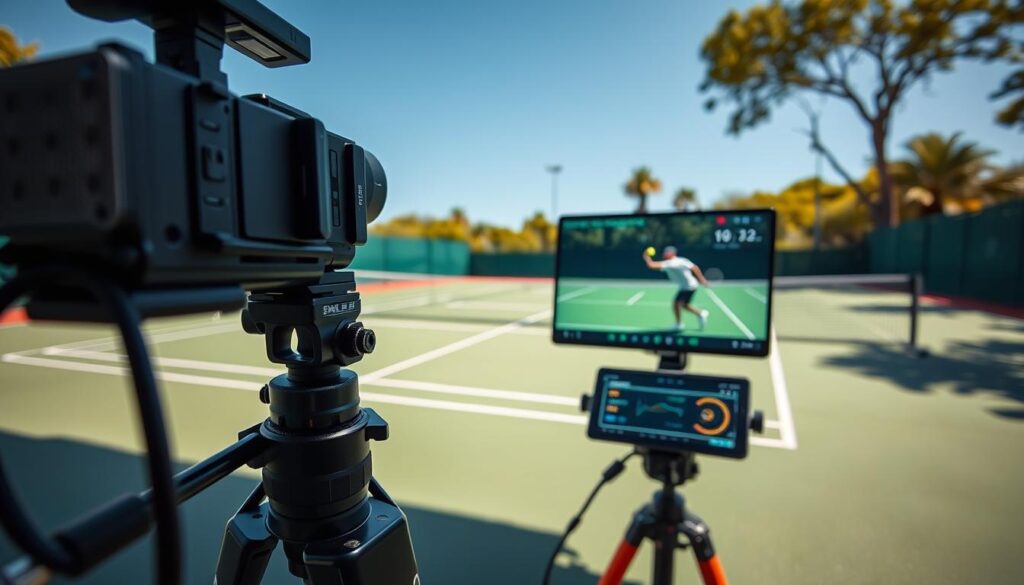 Videoanalyse Tennis mit hochauflösenden Kameras