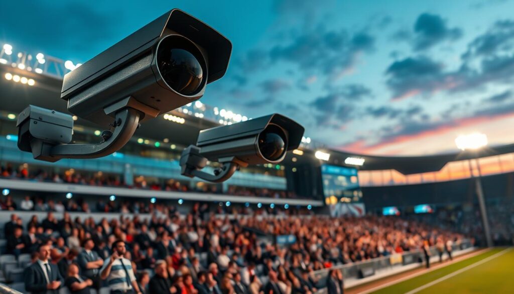 Videoüberwachung mit KI und intelligente Stadion-Sicherheitssysteme mit Panomera-Technologie