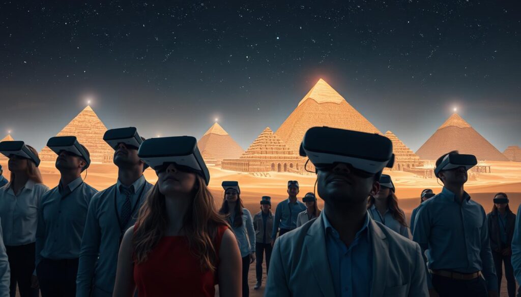 Virtual Reality Pyramiden Erlebnis mit immersiven Technologien