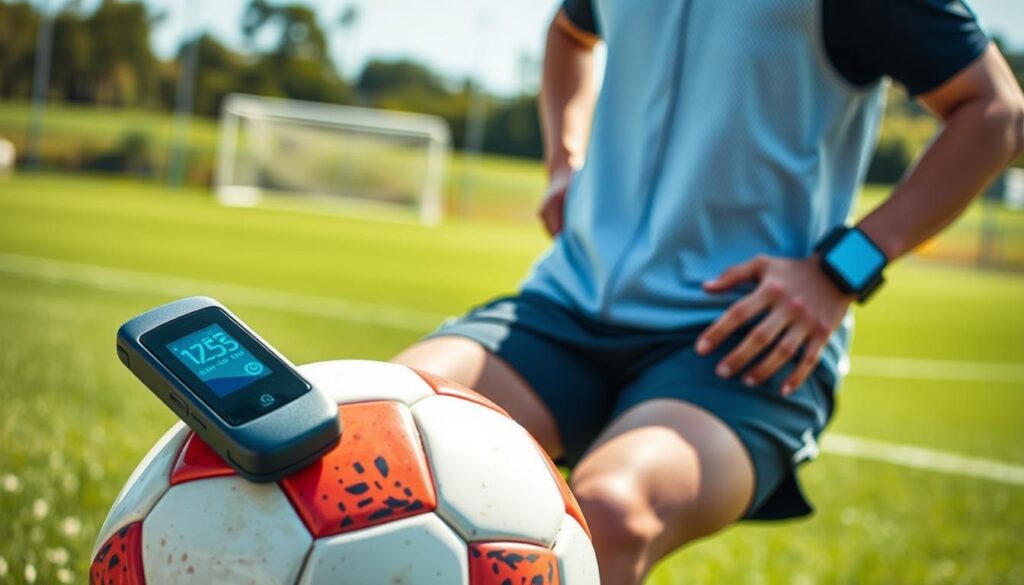 Wearable-Technologie zur Überwachung von Leistungsmetriken im Fußball