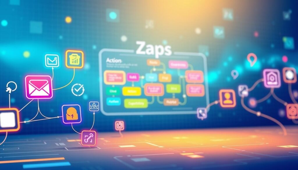 Zaps Trigger und Actions Automatisierungsablauf