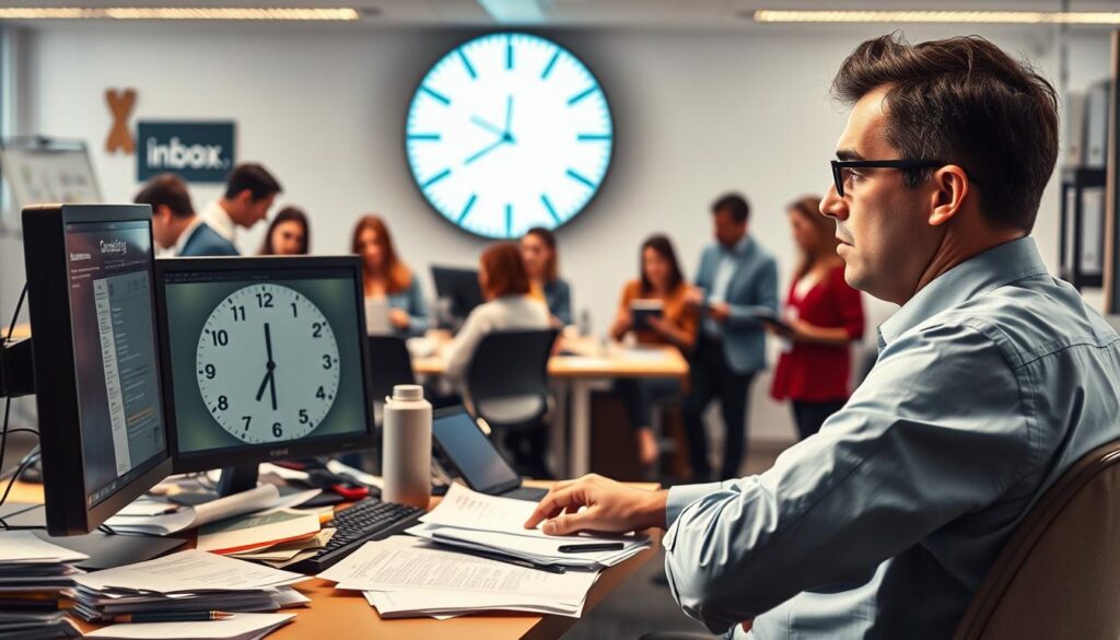 Zeitmanagement Probleme und Arbeitsalltag Effizienz