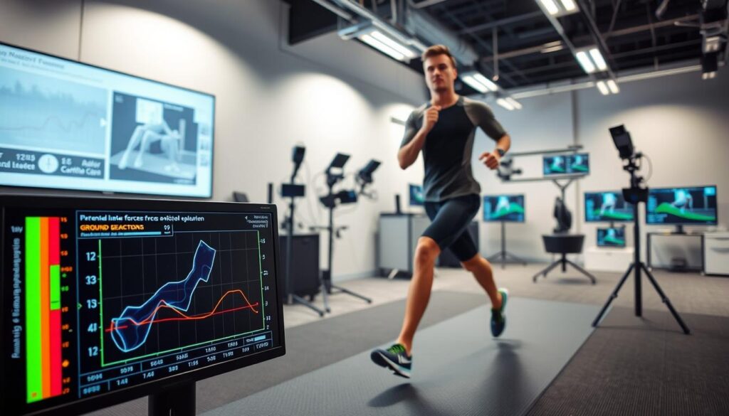biomechanische Laufanalyse Parameter Messung