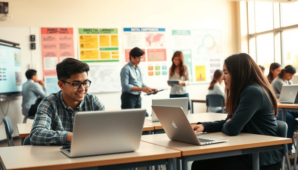 digitale Kompetenzen und Medienkompetenz im Schulunterricht