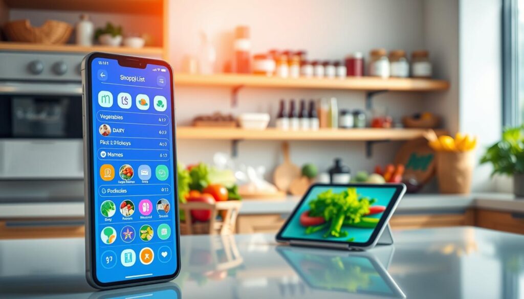 digitaler Einkaufszettel mit KI-Unterstützung