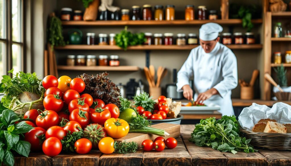 hyperregionale Küche mit regionalen Zutaten