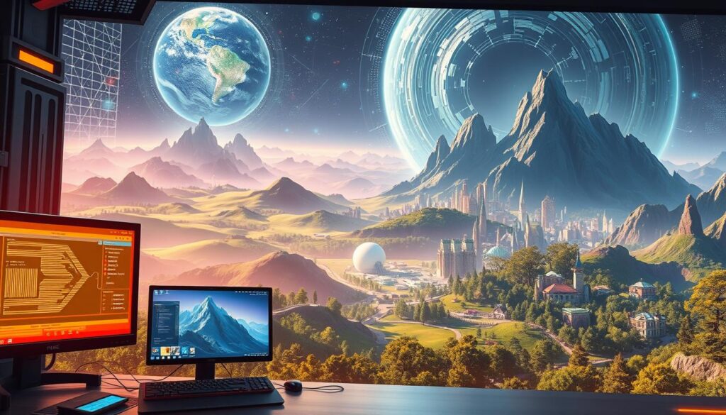 prozedurale Generierung von Spielwelten mit KI-Algorithmen