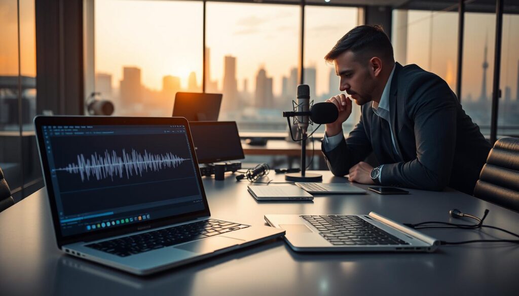 Automatische Transkription für Podcast Untertitel KI