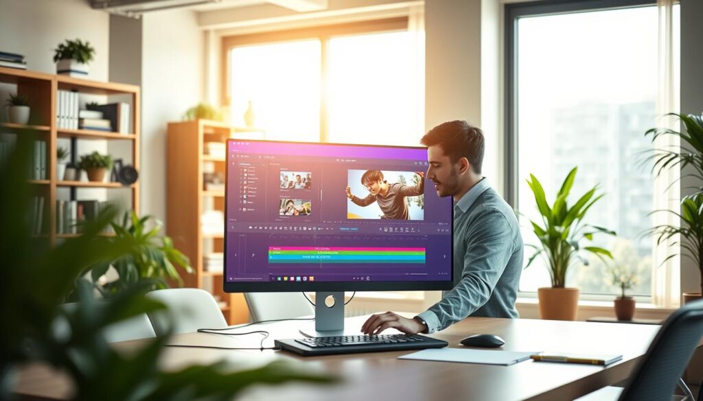 Automatische Transkription und textbasierte Videobearbeitung