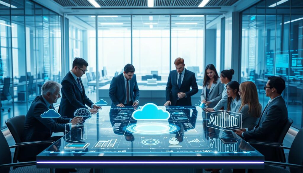 Cloud Speicherlösungen und Computing Services KI