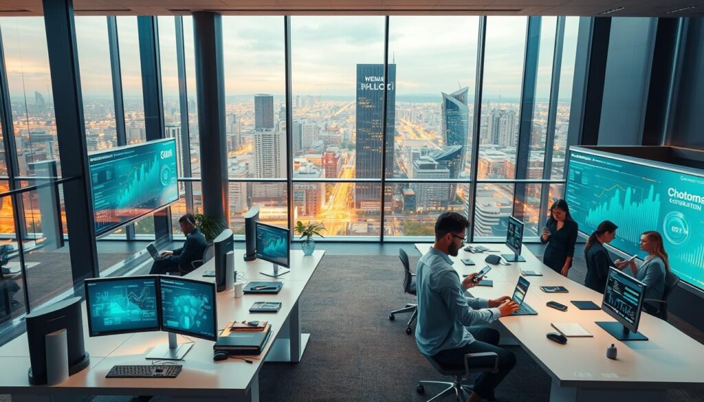 Cloud-basierte Bürosysteme für intelligente Gebäudetechnik
