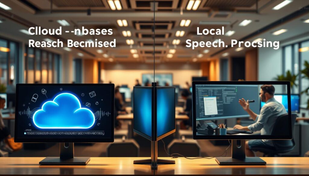 Cloud-basierte Spracherkennung versus lokale Sprachverarbeitung