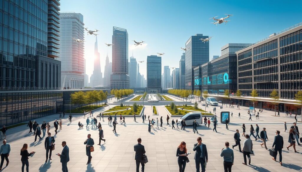 Computer Vision Smart City und Digitaler Zwilling Stadt für urbane Planung