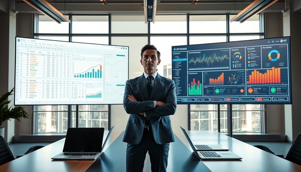 Dashboard-Entscheidung zwischen Excel und KI-Technologie