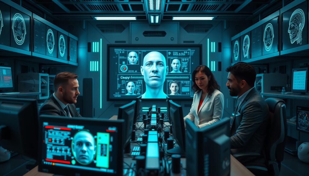 Deepfake-Technologie und maschinelles Lernen Prozess