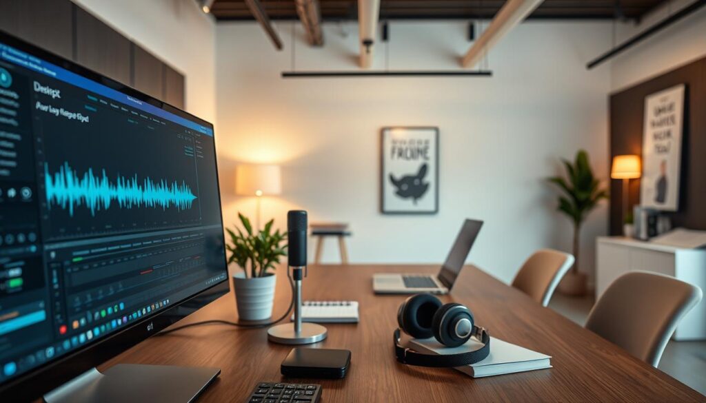 Descript Plattform für Audio bearbeiten und Podcast-Produktion