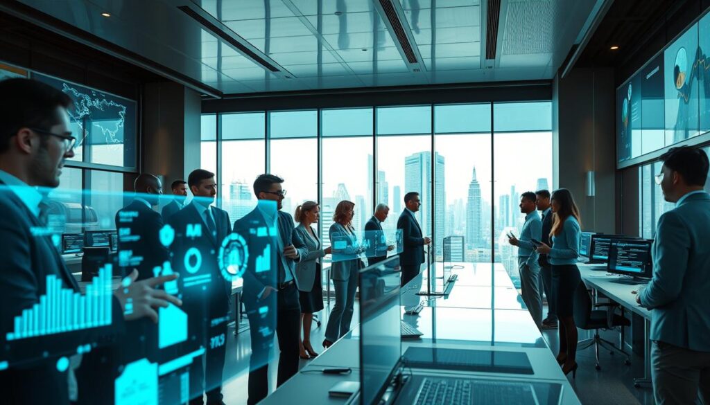 Digitale Arbeitswelt mit KI-Transformation und intelligenter Assistenz