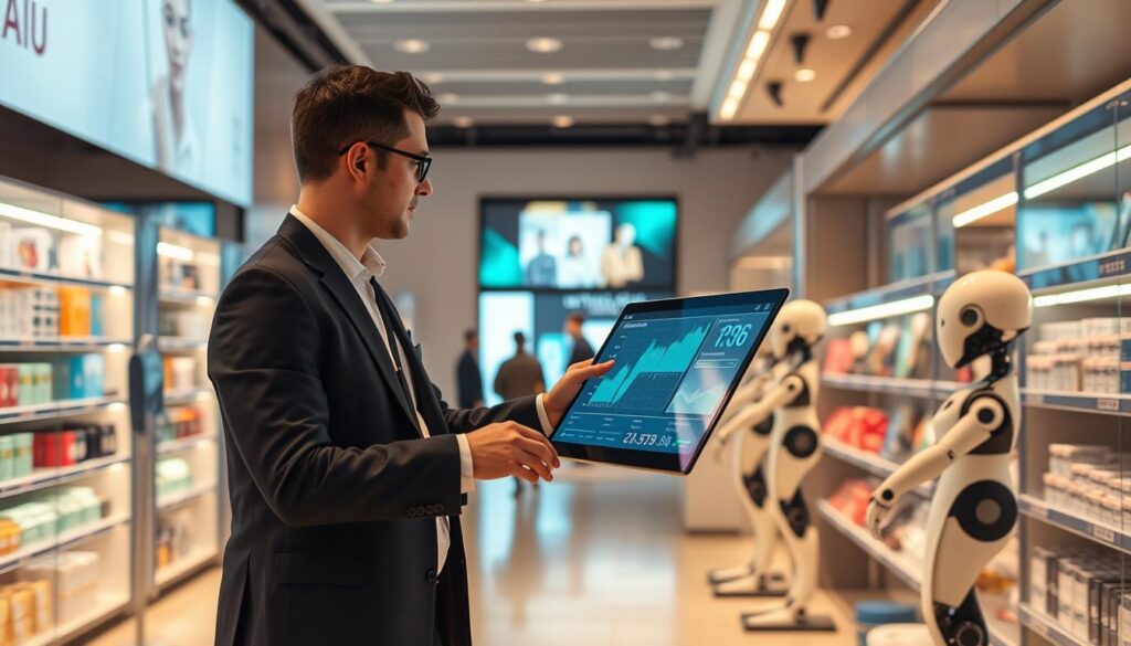 Digitalisierung Handel und Automatisierung Retail