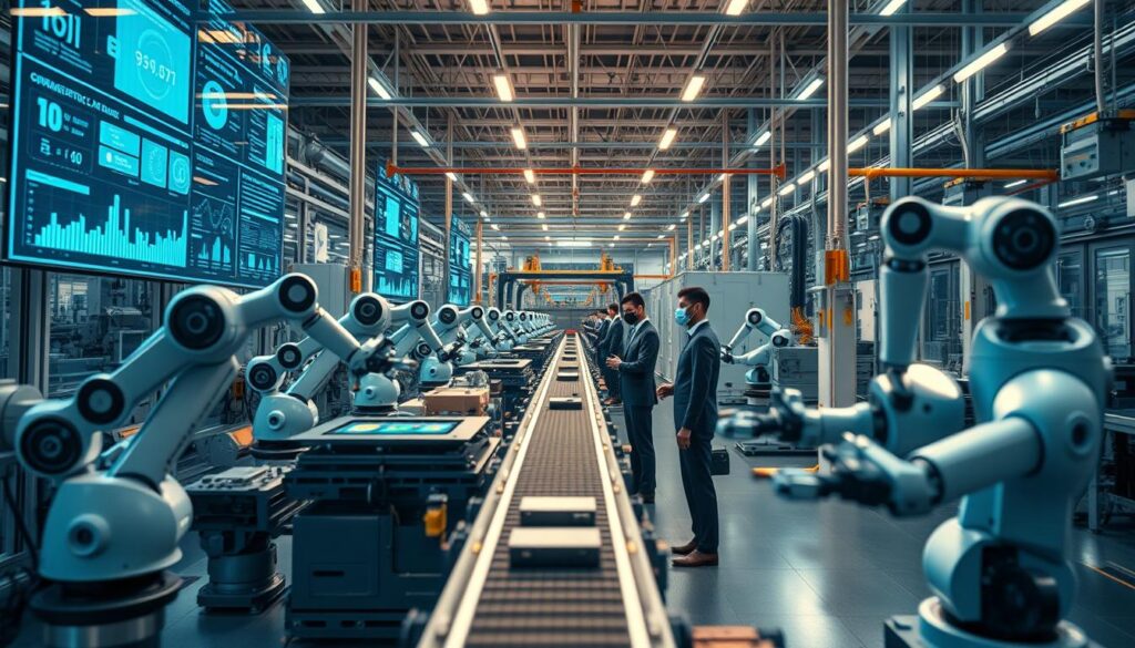 Digitalisierung Produktion und intelligente Fabrik