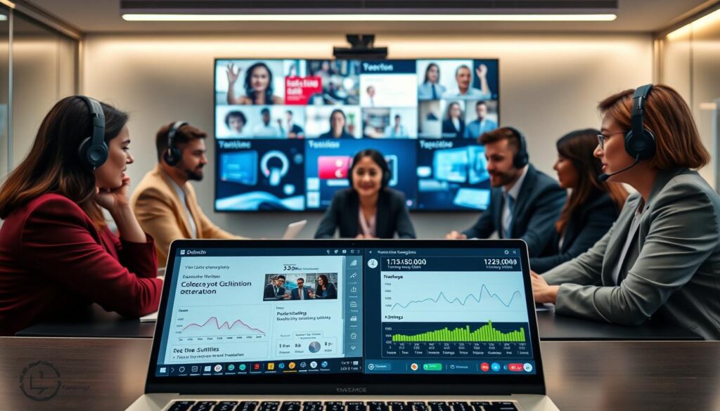 Dolmetscher-Software für virtuelle Meetings und Echtzeit-Transkription