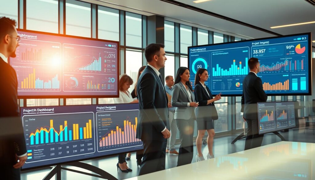 Echtzeit-Updates KI Dashboard für Projektmanagement