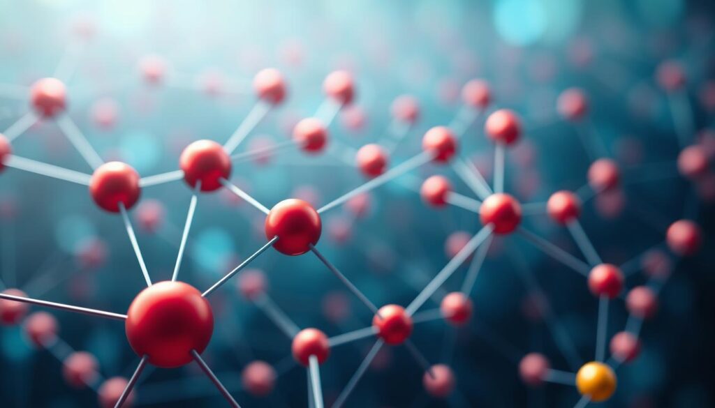 Ein Knowledge Graph zeigt Entitäten als Knoten und Beziehungen als Kanten in einer strukturierten Darstellung