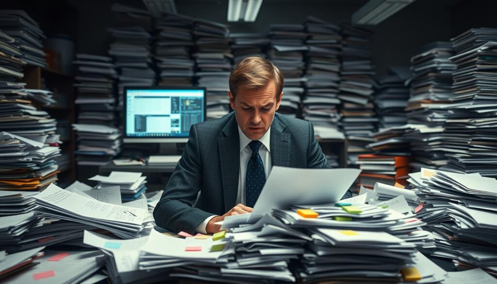 Herausforderungen der manuellen Dokumentenverarbeitung und Datenflut