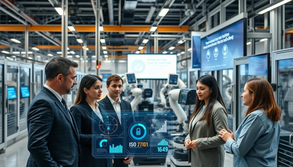 ISO 27001 und IEC 62443 Sicherheitsstandards für Smart Factories