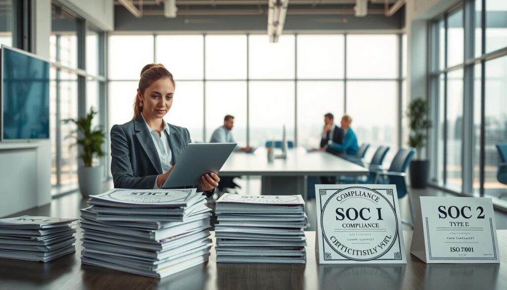 ISO 27001 und SOC2 Type II Compliance-Standards Zertifizierungen