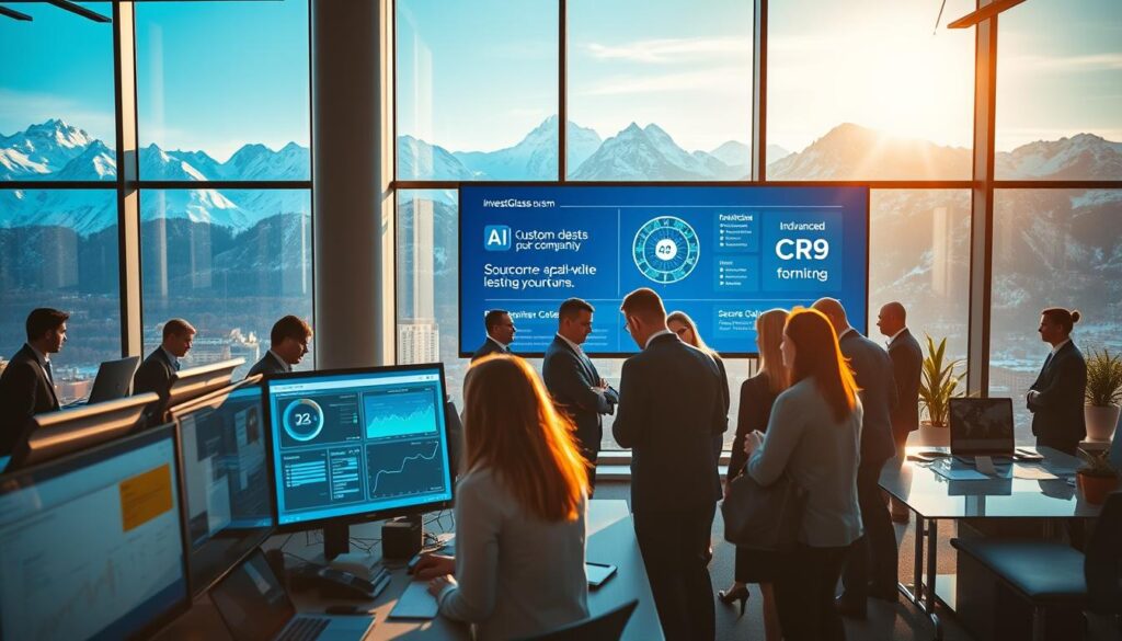InvestGlass Schweizer CRM mit KI-Funktionen und lokaler Datenspeicherung