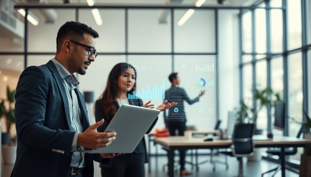 KI-Assistenten Remote-Teams bei der Arbeit