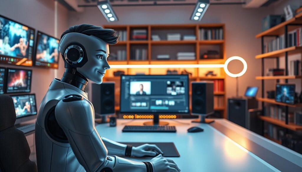 KI-Avatar bei der Videoproduktion für automatisierte Webinare