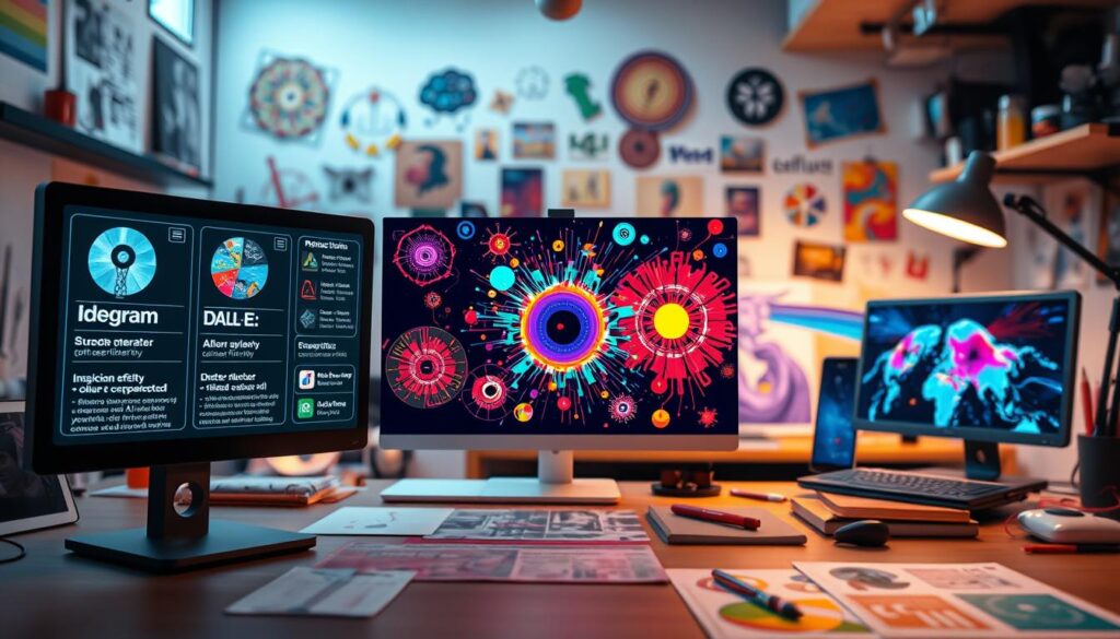 KI Bildgeneratoren Vergleich Ideogram DALL-E Adobe Firefly