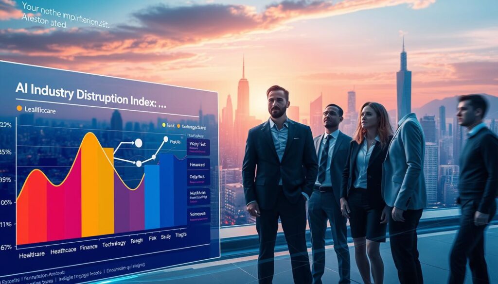 KI Branchen Disruption Index verschiedener Sektoren