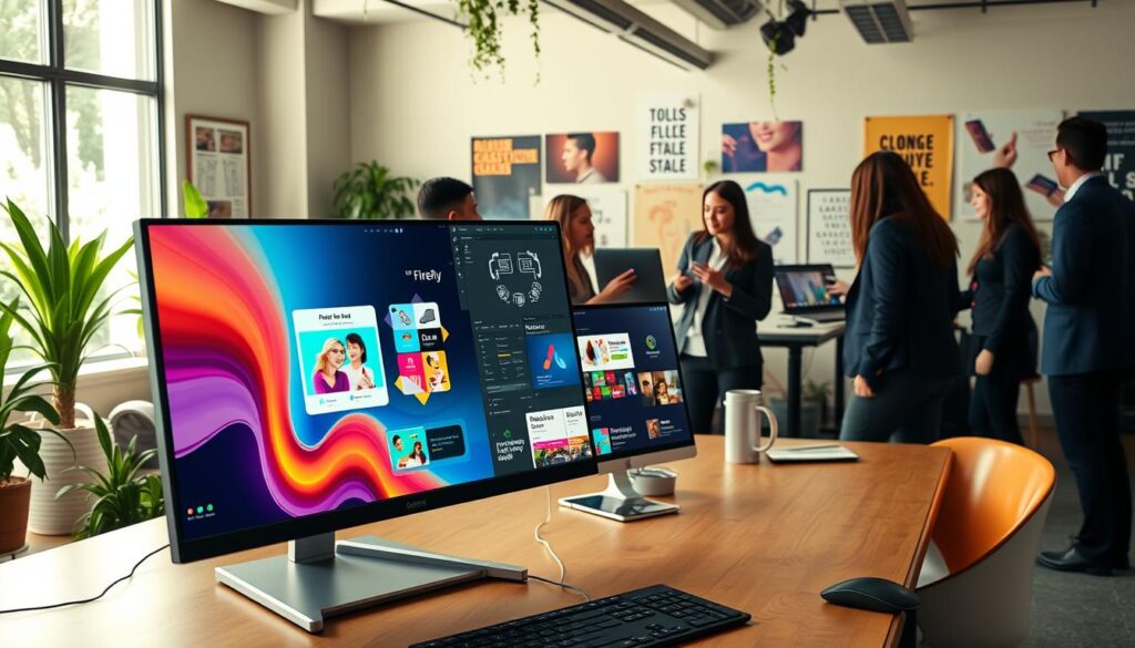KI-Grafikdesign Tools Adobe Firefly und Canva KI