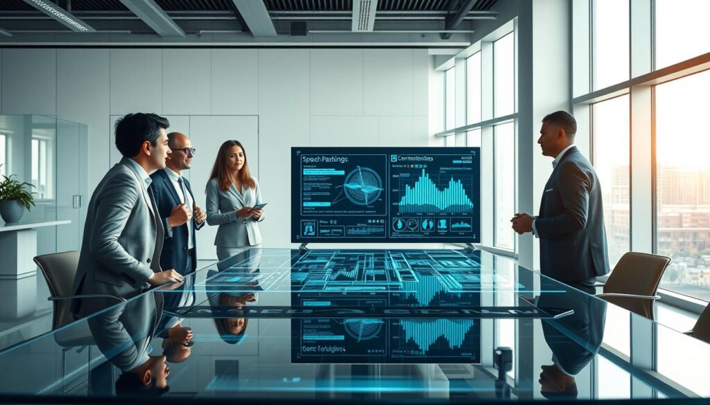 KI Kommunikationsanalyse und Spracherkennung Technologie