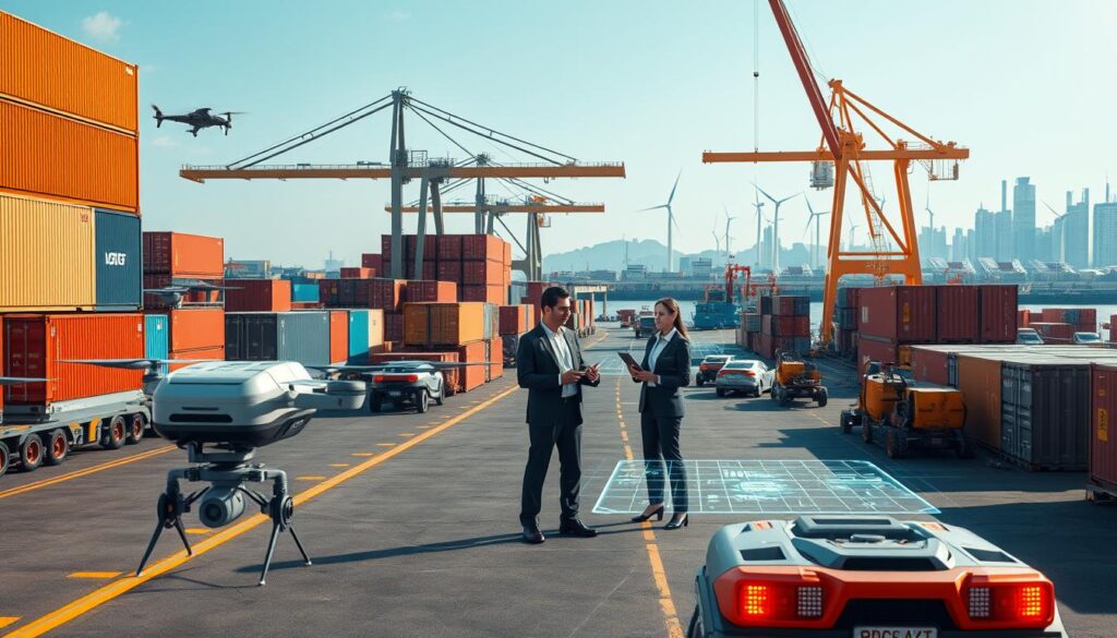 KI Logistikoptimierung in Häfen und Logistikzentren