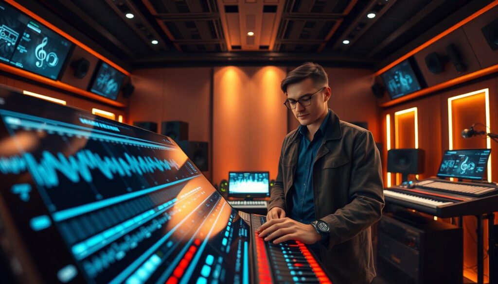 KI-Musikgenerator und Musikkomposition KI Technologie