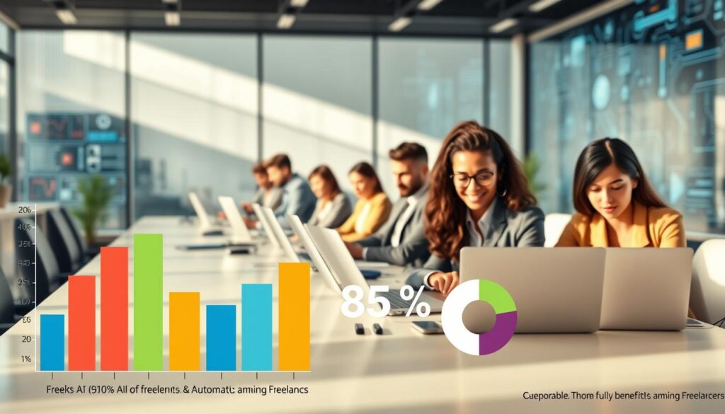 KI-Nutzung Statistiken und Automatisierungsgrad bei Freelancer