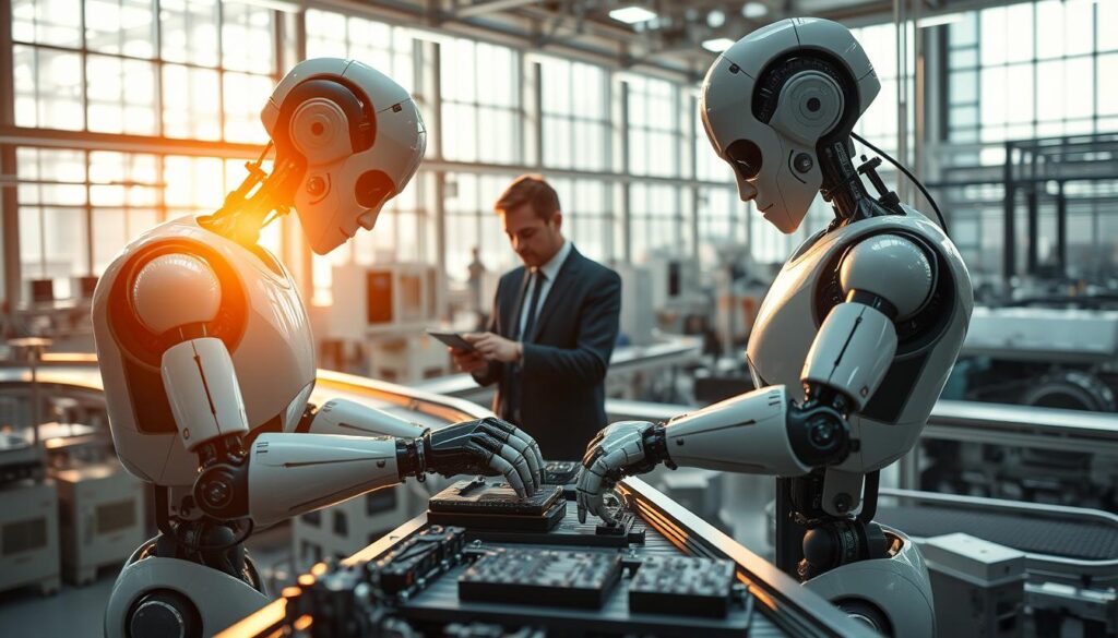 KI Smart Factories mit Automatisierung und Robotik in der modernen Produktion