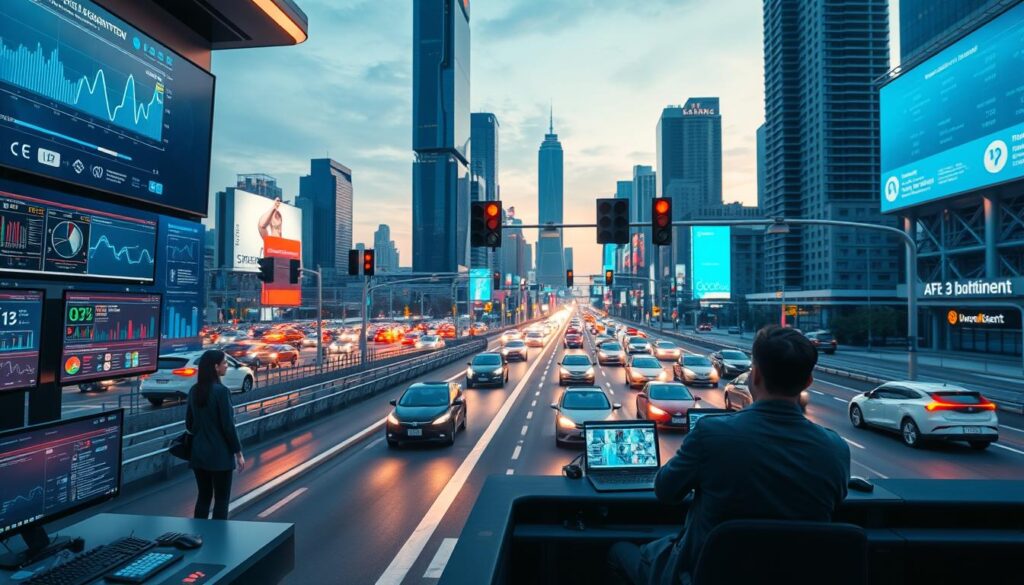 KI-Systeme intelligente Verkehrssteuerung Echtzeit Datenverarbeitung