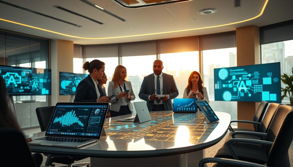 KI-Technologie Meetings und Spracherkennungssoftware