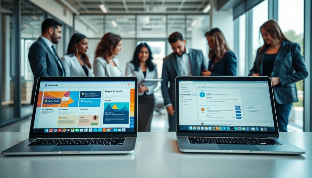 KI Tools Vergleich zwischen Gemini und ChatGPT