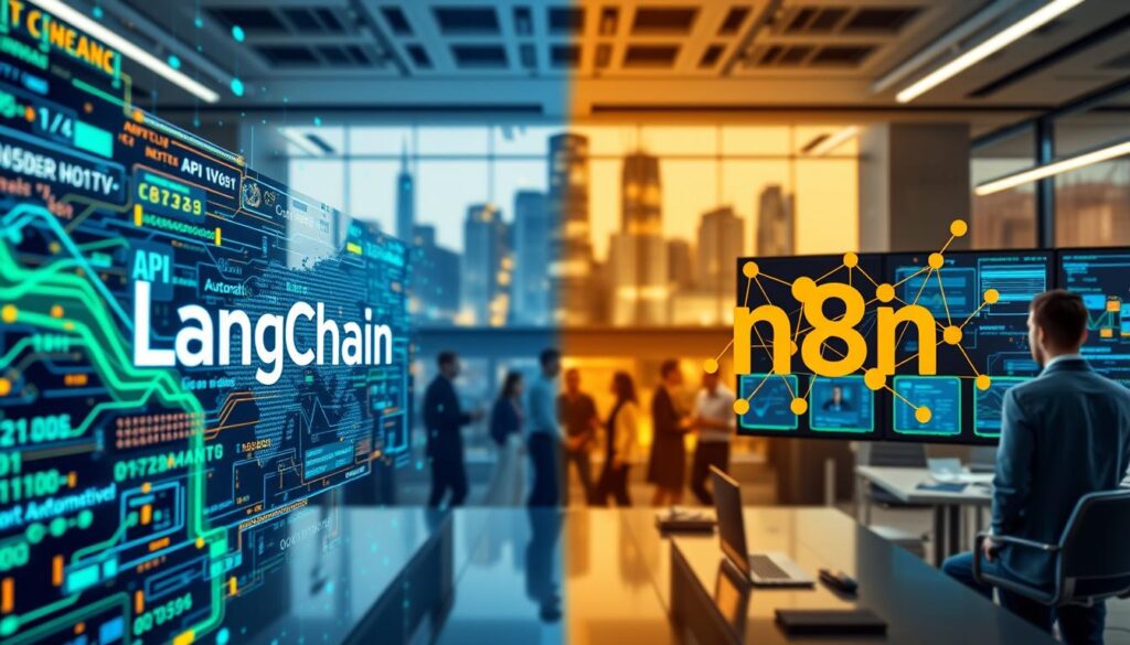 LangChain vs n8n Automatisierungsplattformen