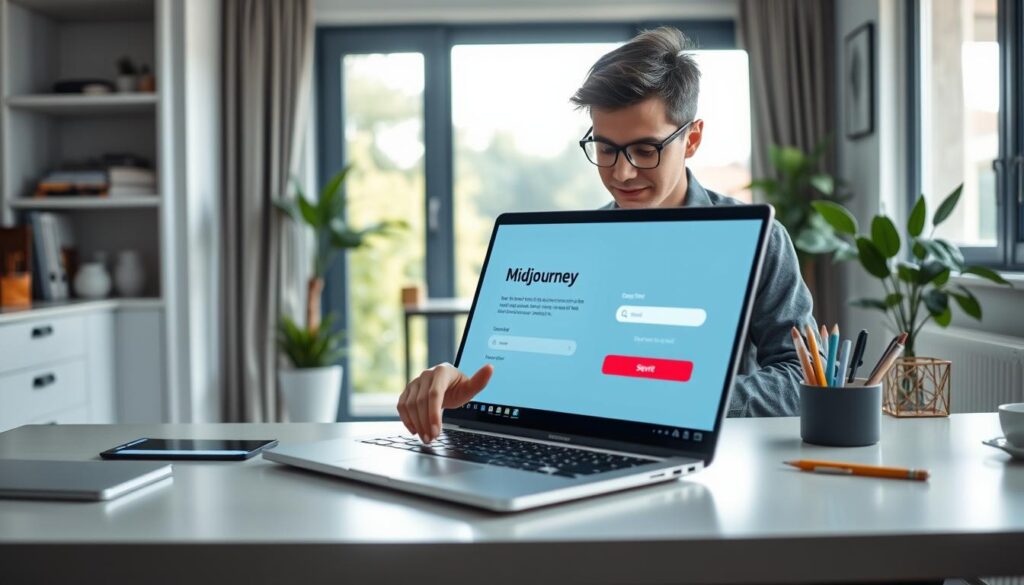 Midjourney Account Registrierung und Anmeldung