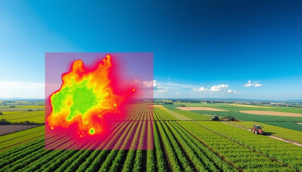 NDVI-Index zur Überwachung des Pflanzenzustands mit Satellitenbildern